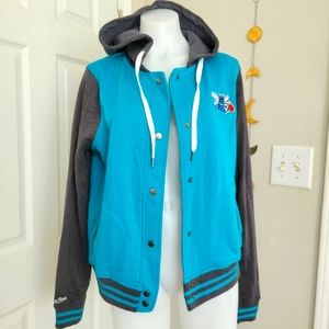 Mitchell & Ness NBA Charlotte Hornets Hardwood Classics Varsity Jacket S NWOT